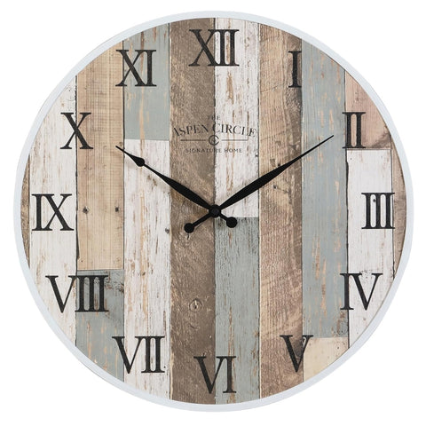 White Round Wall Clock – 16" - MrPRICE.online