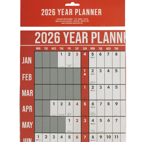 2026 Yearly Wall Planner - MrPRICE.online