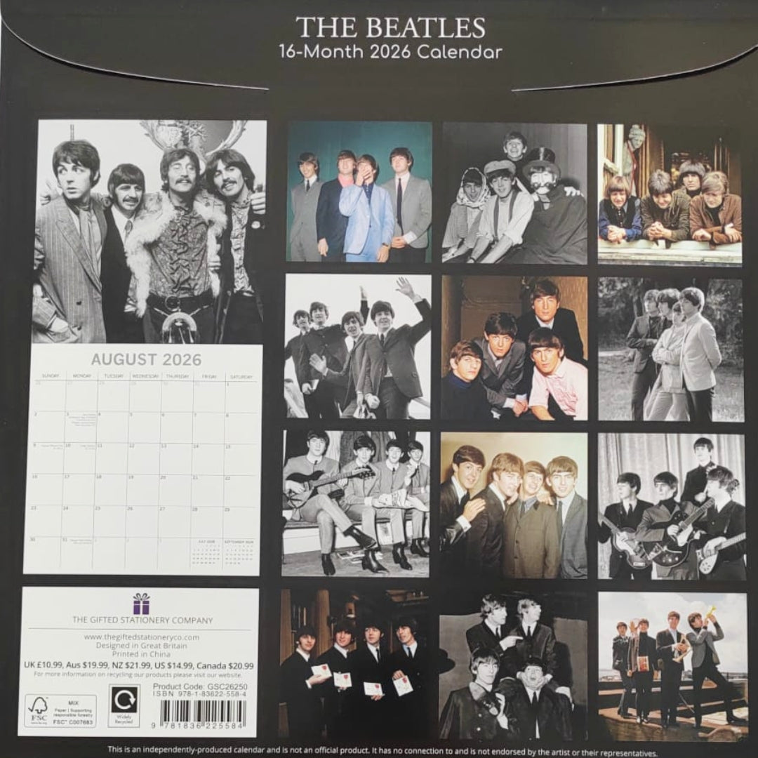 2026 The Beatles Calendar – MrPRICE.online
