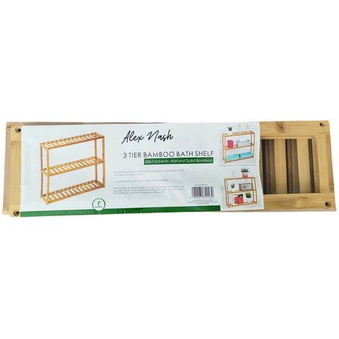 3 Tier Bamboo Bath Shelf - MrPRICE.online