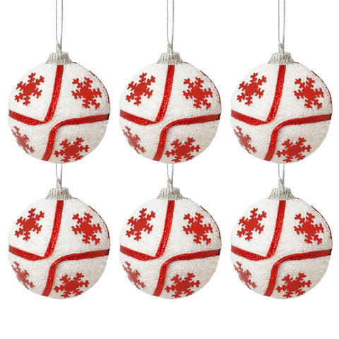 6pk Xmas Balls in PVC Box - MrPRICE.online