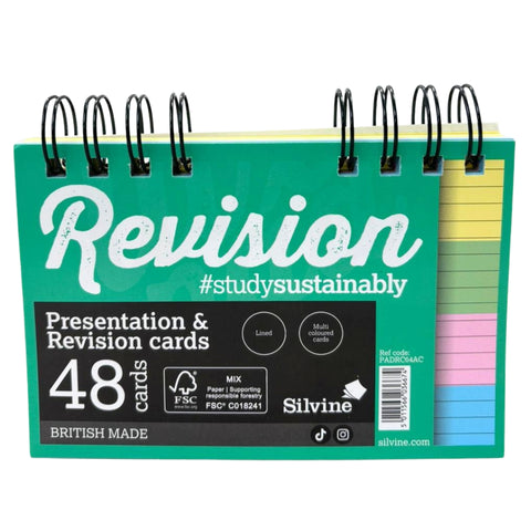 48pk 6"x4" Colour Revision Cards Twin Wire - MrPRICE.online