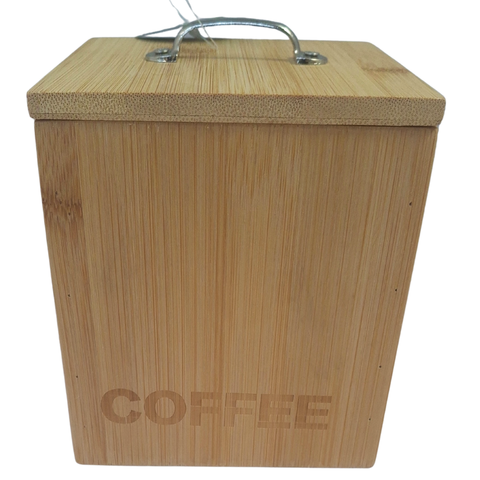 Bamboo Coffee Canister with Insert - MrPRICE.online
