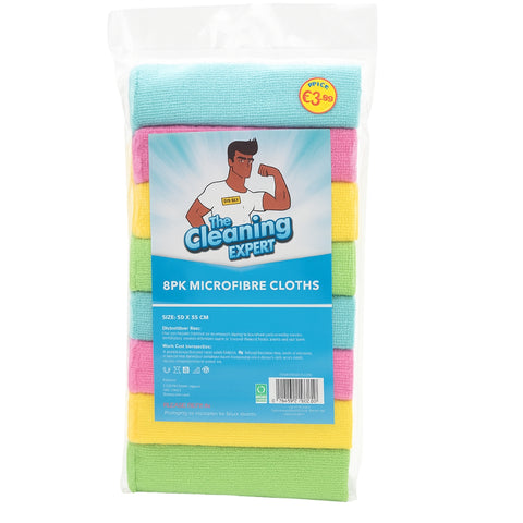 8-Pack Microfiber Cloths - MrPRICE.online