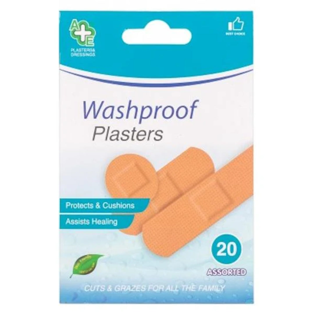 A+E Washproof Plasters – Pack of 20 – MrPRICE.online