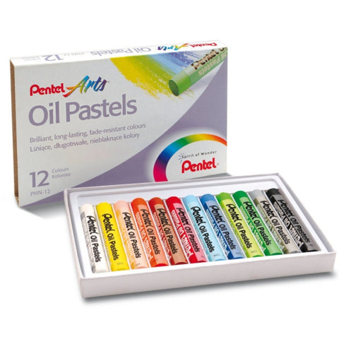 Pentel Oil Pastels – Box of 12 - MrPRICE.online