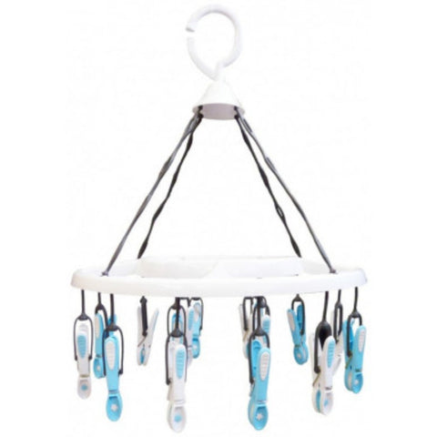 Compact Little Dryer with 16 Flowered Pegs - MrPRICE.online