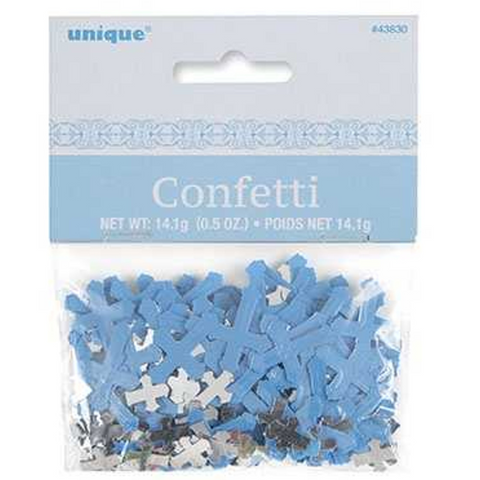 Blue Foil Cross Confetti - MrPRICE.online