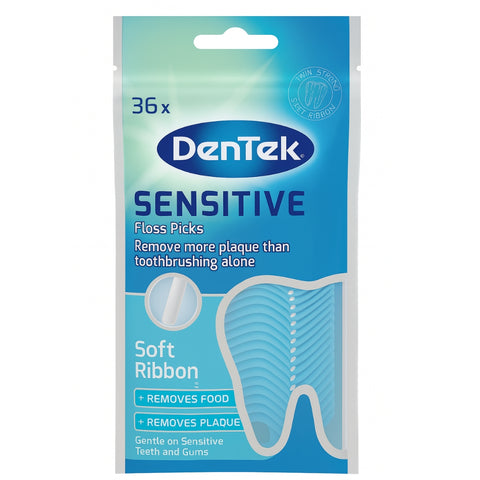 DENTEK SENSITIVE CLEAN FLOSS PICK 36PCK - MrPRICE.online