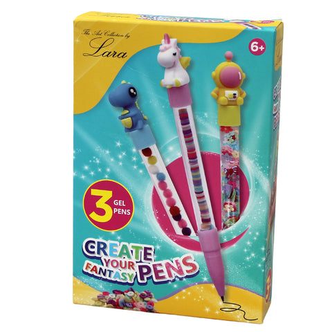 3 GEL PENS CREATE YOUR FANTASY PENS - MrPRICE.online