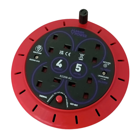 4 Way 13A Cassette Cable Reel - MrPRICE.online