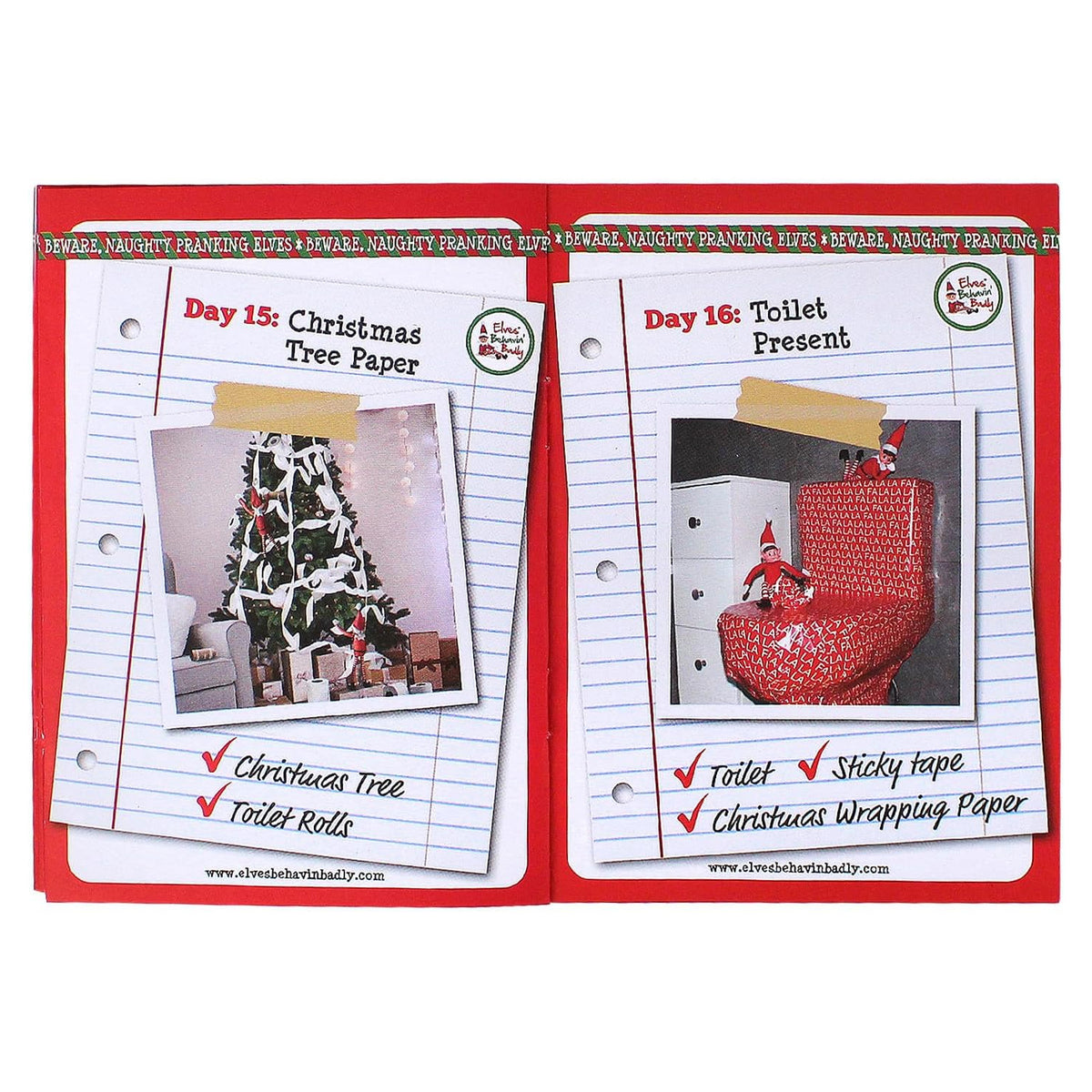 24 Days of Pranking Elf Ideas Book for Holiday Fun | MrPRICE.online