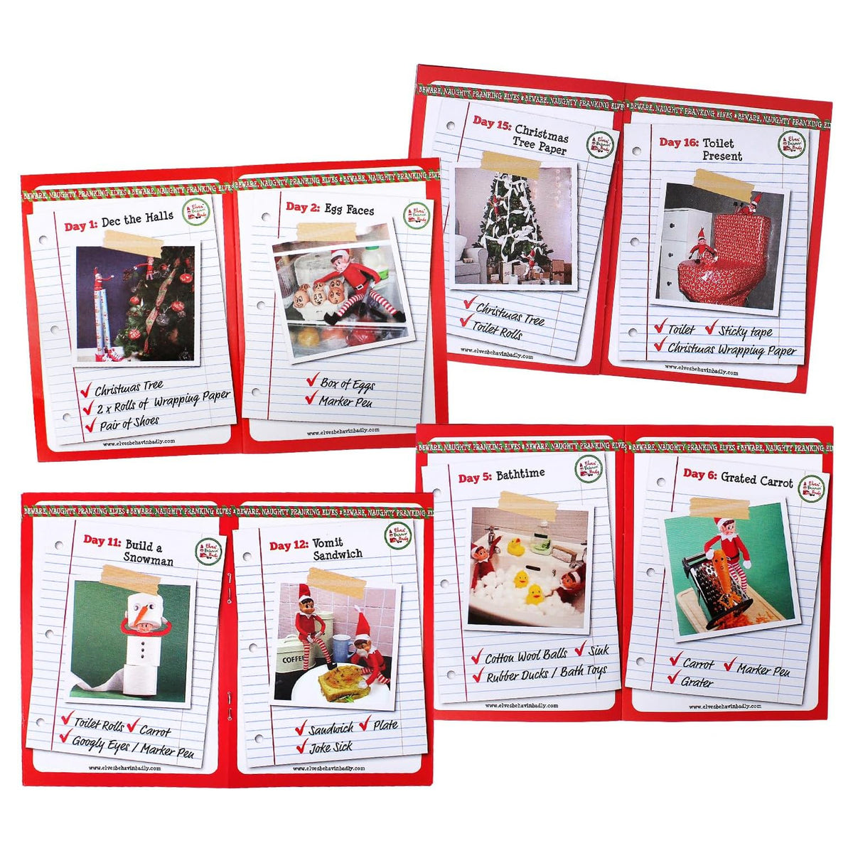 24 Days of Pranking Elf Ideas Book for Holiday Fun | MrPRICE.online