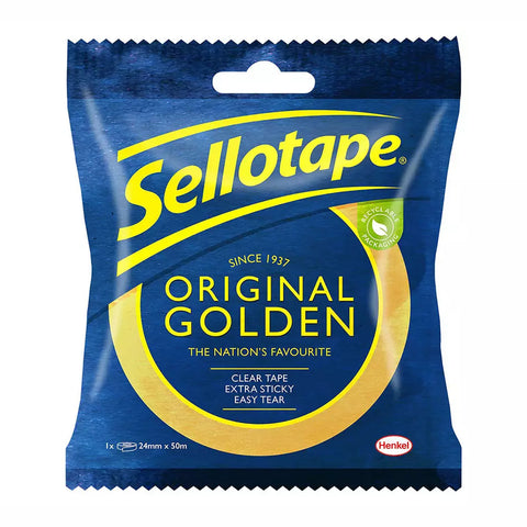 Sellotape Original Golden Tape 24mm x 50m
