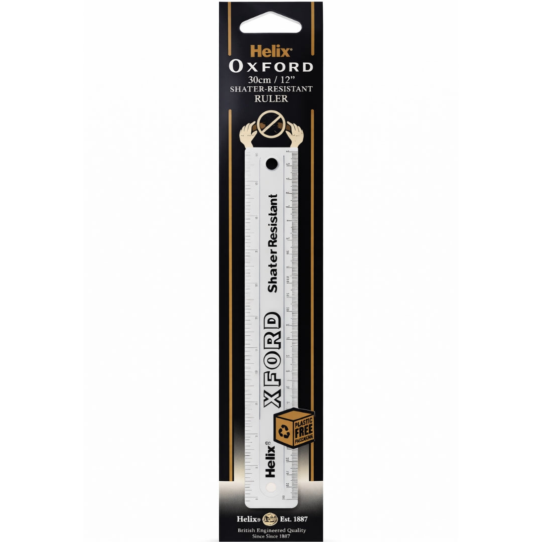 Helix Shatterproof Ruler Helix Oxford Shatterproof Ruler 30cm / 12