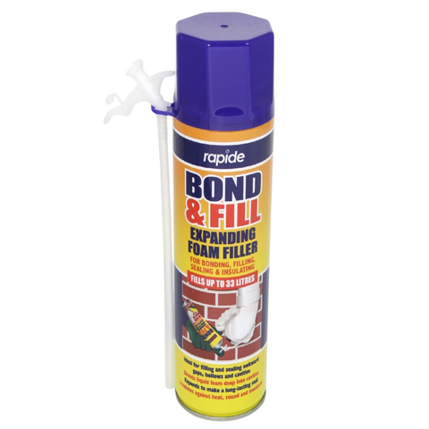 Rapide Bond & Fill Expanding Foam Powerful Gap Filler and Insulator 500ml - MrPRICE.online