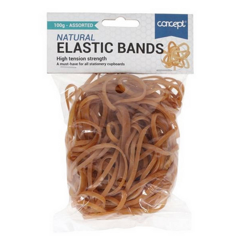 100g Bag Rubber Bands Assorted Sizes - MrPRICE.online