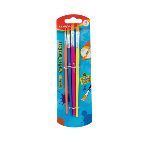 4PCS Flat Tip Painting Brushes - MrPRICE.online