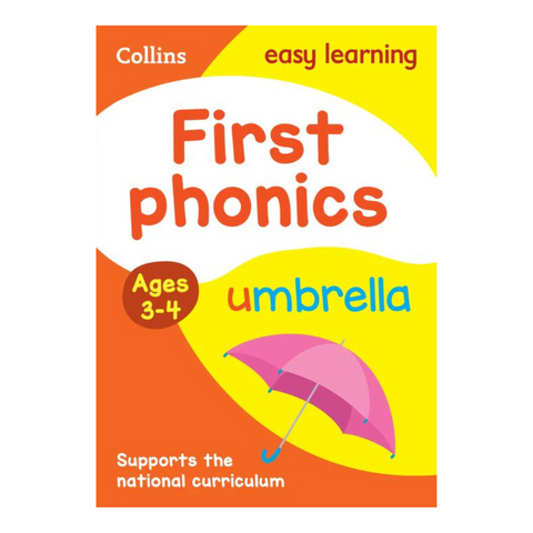 Collins Easy Learning First Phonics Ages 3-4 - MrPRICE.online