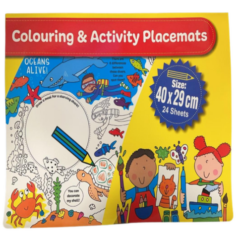 Coloring & Activity Placemats – 24 Pages - MrPRICE.online