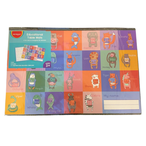 Keyroad Alphabet Educational Table Mats - MrPRICE.online