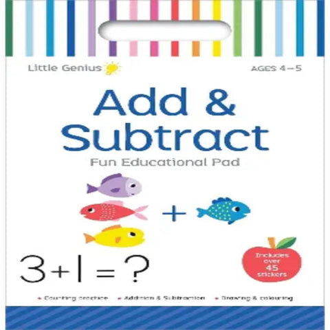 Little Genius Add & Subtract A4 Activity Pad - MrPRICE.online