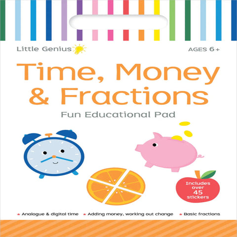 Little Genius Small Pad - Time, Money &  Fractions - MrPRICE.online
