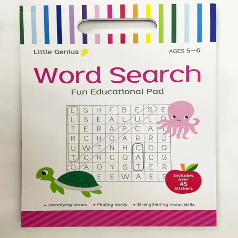 Little Genius Word Search Puzzle - Educational Activity Pad - MrPRICE.online