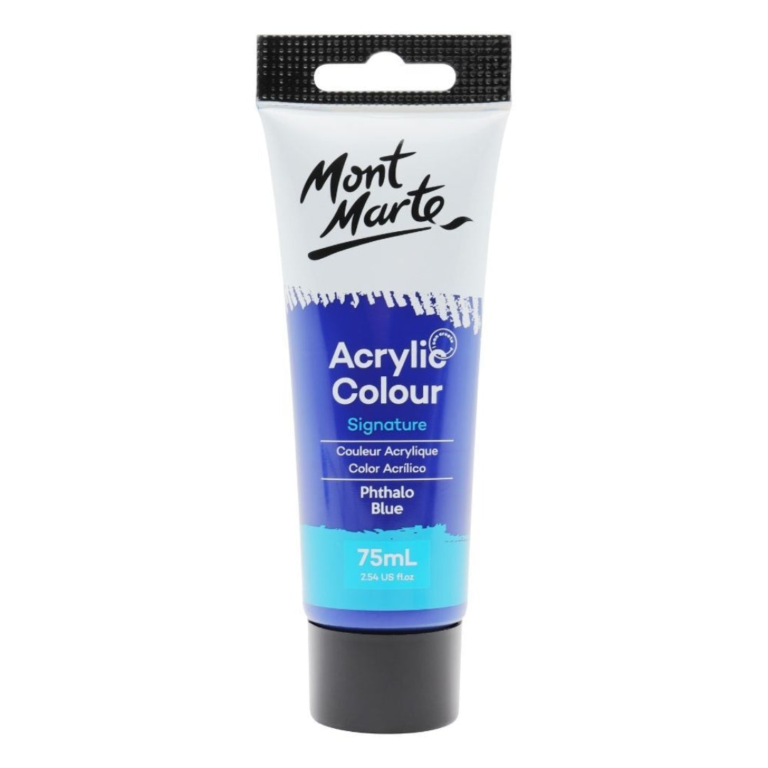 Mont Marte 75ml Acrylic Paint - Phthalo Blue - MrPRICE.online