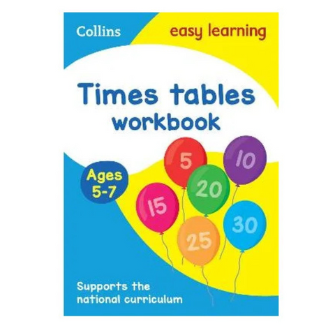 Times Tables Workbook Ages 5-7 by Collins Easy Learning - MrPRICE.online