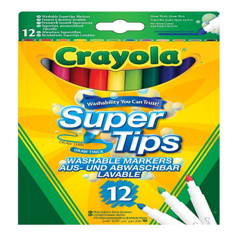 12 Crayola Bright Supertips - MrPRICE.online