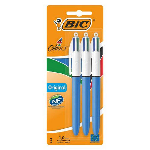 3 Pack of BIC 4Colour Original Ballpens - MrPRICE.online