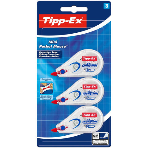 3 Pack of BIC Tipp-Ex Mini Pocket Mouse - MrPRICE.online