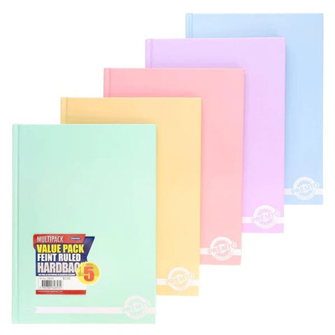 5 Pack of Premto Pastel A4 160-page - MrPRICE.online