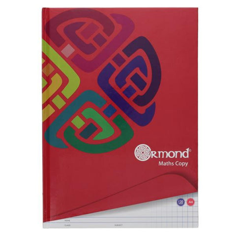 Hard Back Copy A4 12O Page of Maths Copy Hardback – MrPRICE.online