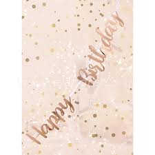 Happy Birthday Rose Gold Letter Streamers - MrPRICE.online