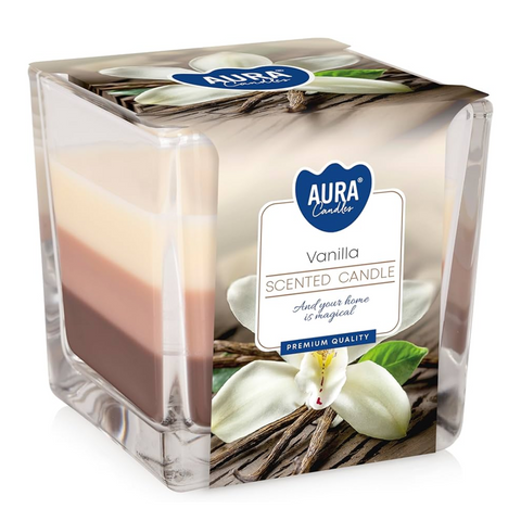 Tri-Colour 3 Wick Candle – Vanilla Scented - MrPRICE.online