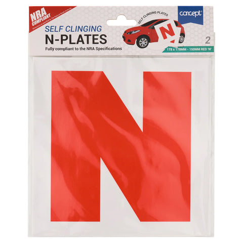 2 Self-Clinging Novice N-Plates - MrPRICE.online