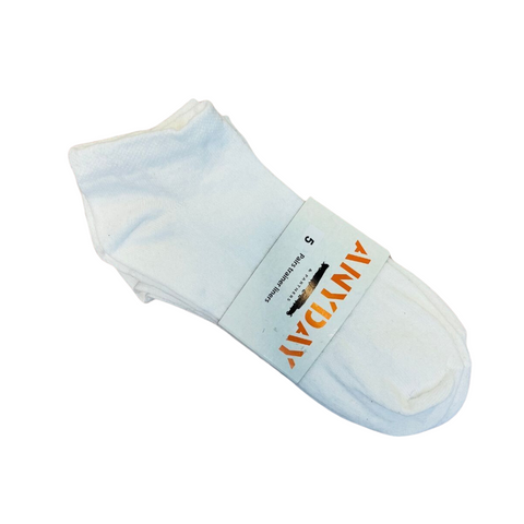 5PK Ladies Trainer Socks White - MrPRICE.online