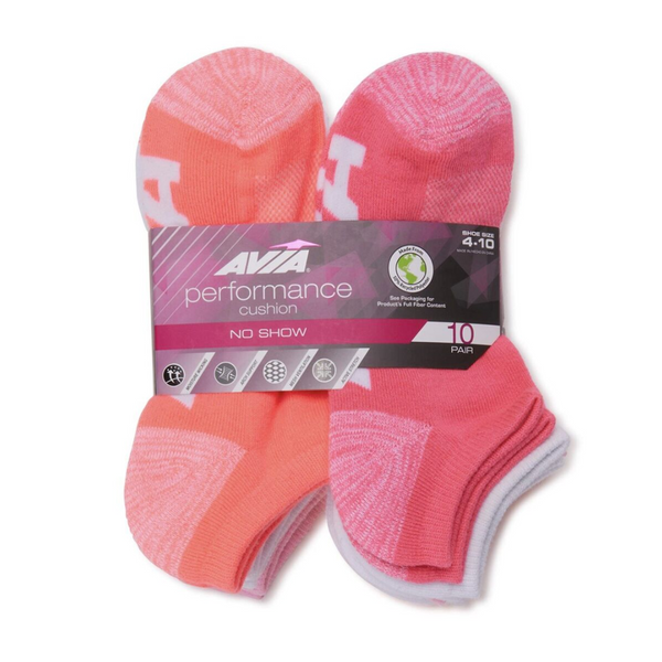 Avia 10-Pair Low Cut Socks – Comfortable –