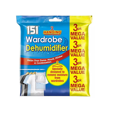 Pack of 3 Hanging Dehumidifier 180gr - MrPRICE.online