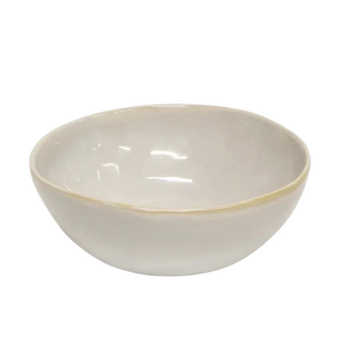 8" Cream Reactive Glaze Soup Bowl - MrPRICE.online
