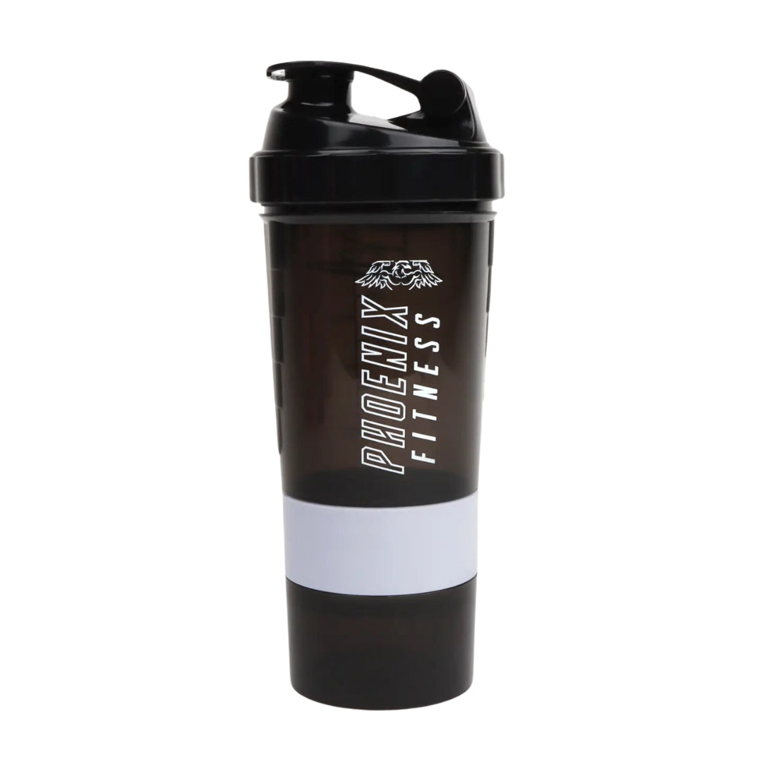 Phoenix Compartment Shaker Bottle Black 500ml – MrPRICE.online