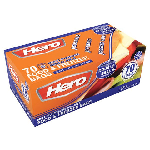 Hero Multipurpose F+ Freezer Bags 70s - MrPRICE.online