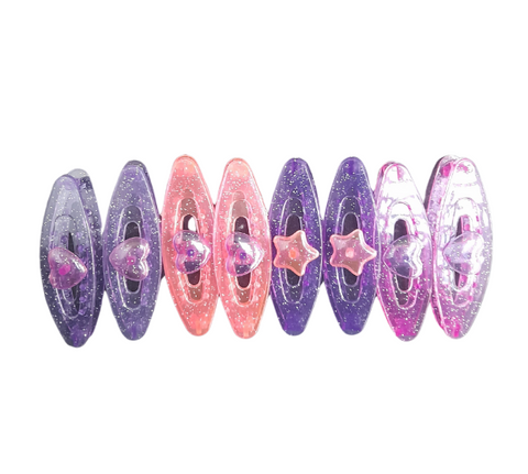8 Glitter Barrettes - MrPRICE.online