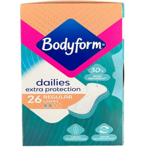 Bodyform Dailies Pantyliners 26 Pack - MrPRICE.online