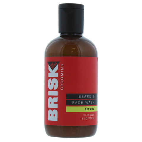 Brisk 150ml Citrus Beard & Face Wash for Men - MrPRICE.online