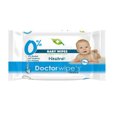 Doctor Wipes Neutro Baby Wipes – 72 Pack - MrPRICE.online