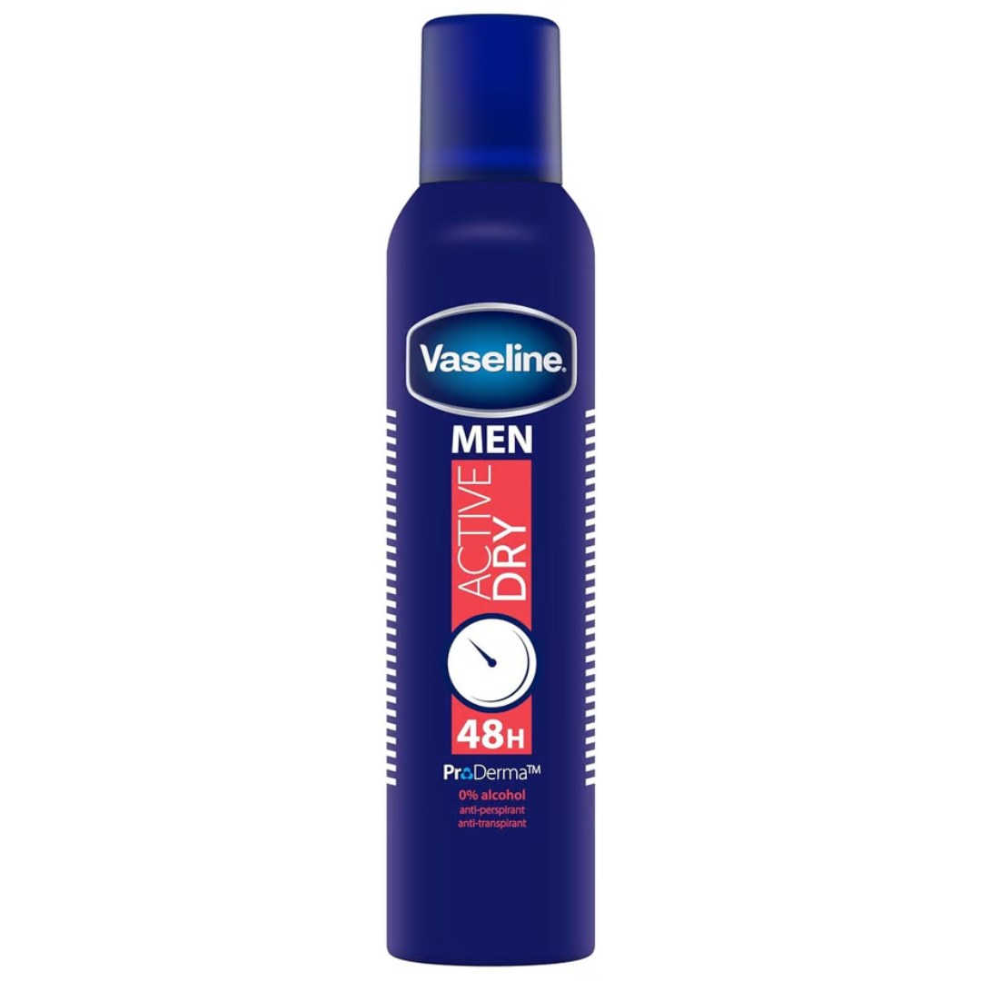 Vaseline Deodorant Spray Men Active Dry 250ml –
