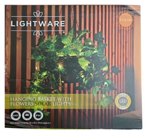 Hanging Basket with Flower Solar Light - MrPRICE.online
